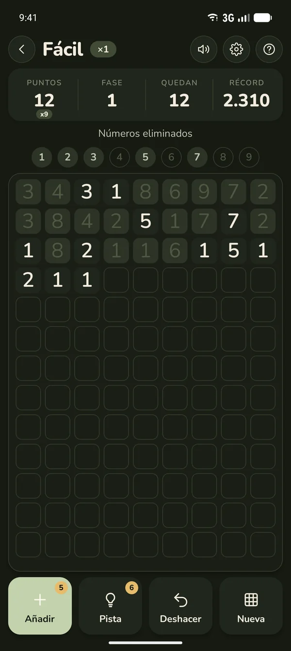 Partida de Hamarka en modo oscuro