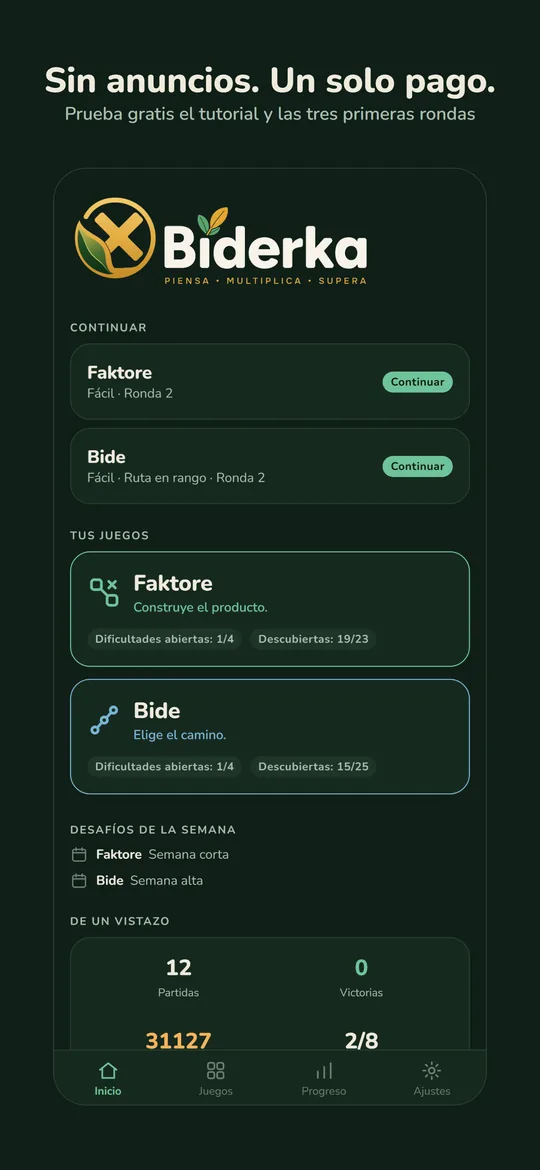 Sin anuncios, sin suscripción, sin vidas